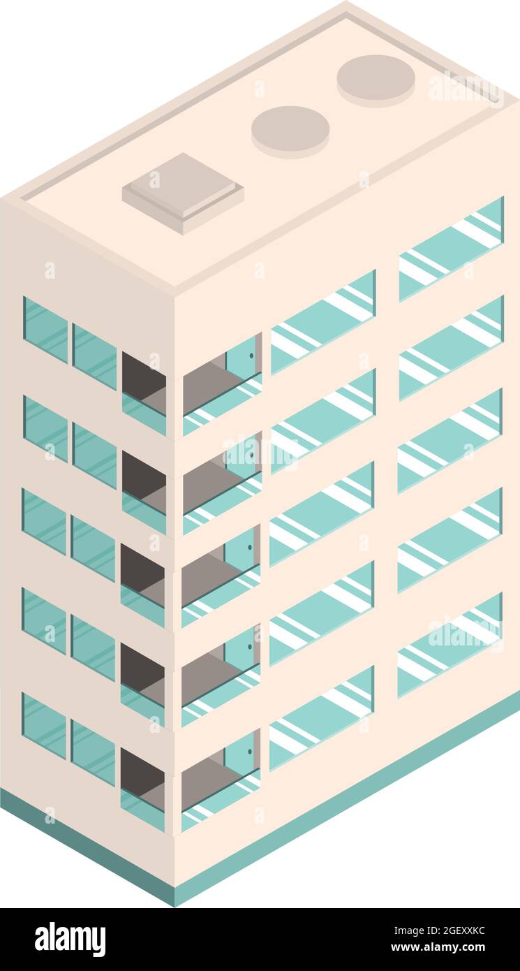 isometric skyscraper building Stock Vector Image & Art - Alamy