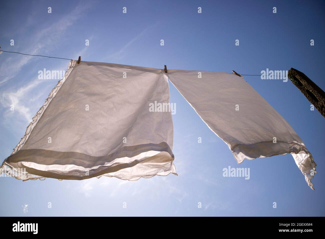 Clothesline wind hi-res stock photography and images - Alamy