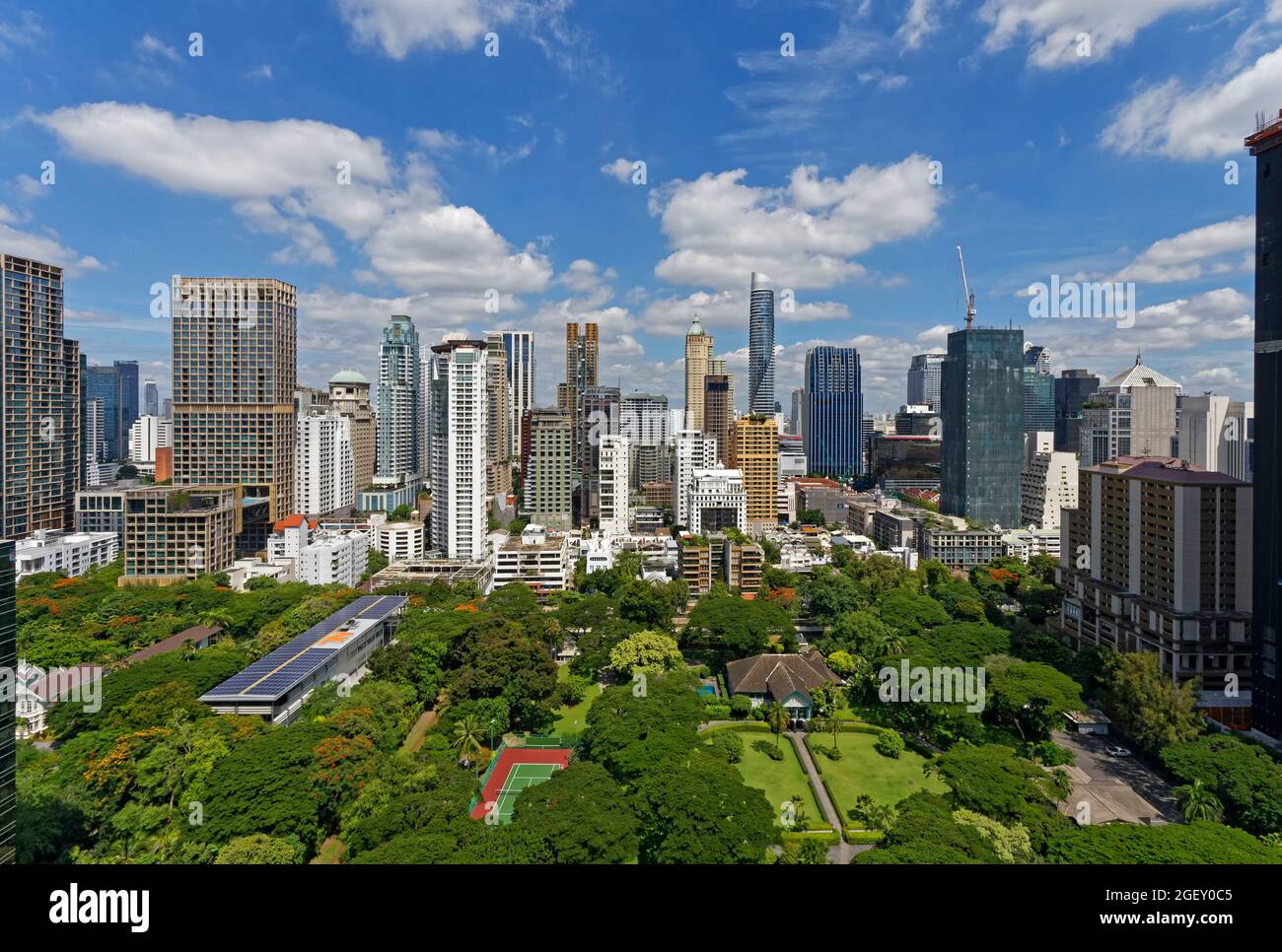 U.S. Ambassador's Residence, Wireless (Witthayu) Road, Embassy District, Bangkok Stock Photo