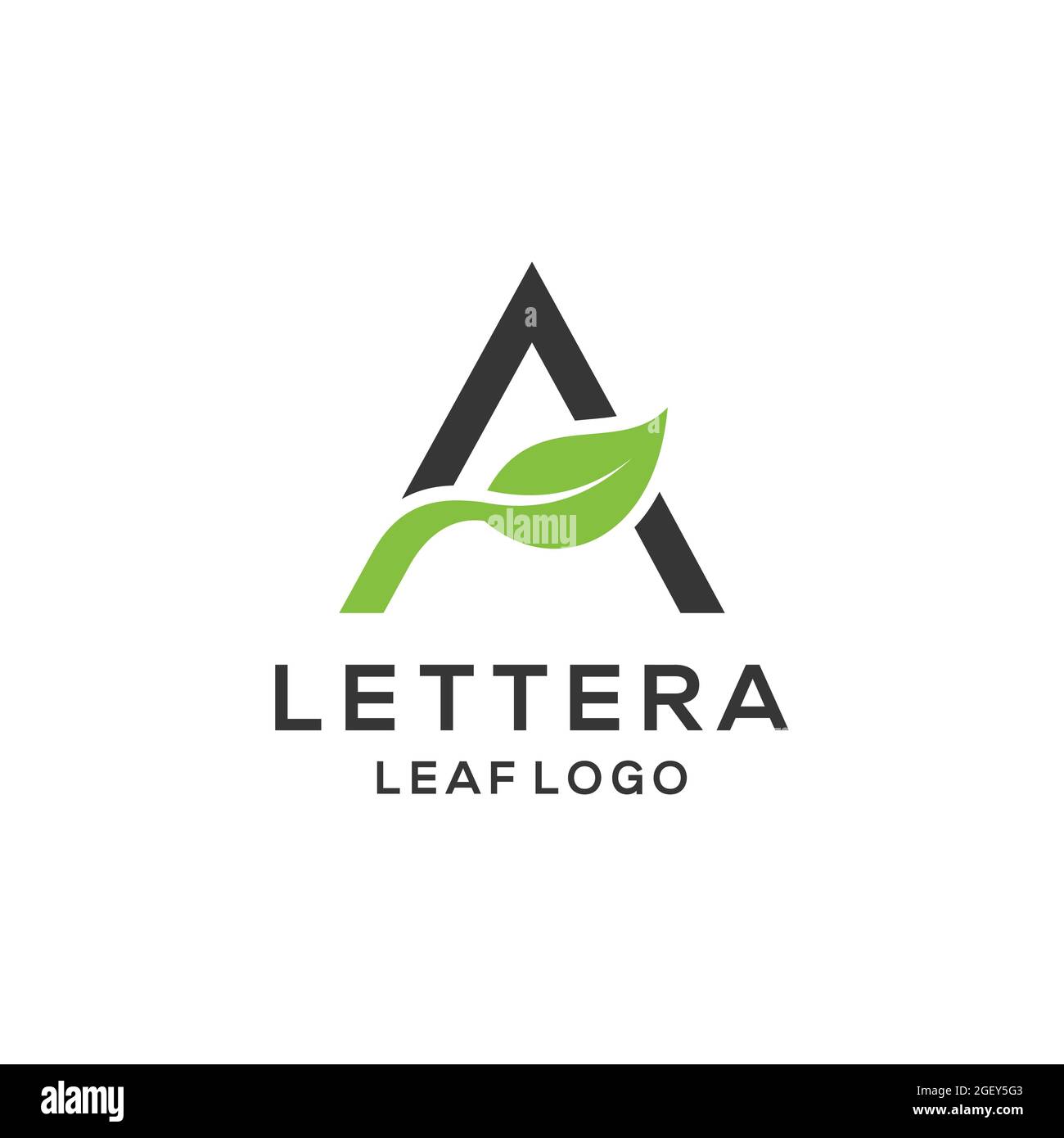 Abstract leaf logo. letter A logo. A logo design. A with leaf logo