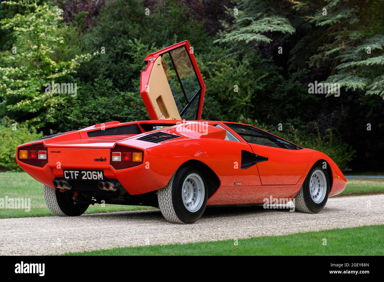Classic Lamborghini Supercar Stock Photo