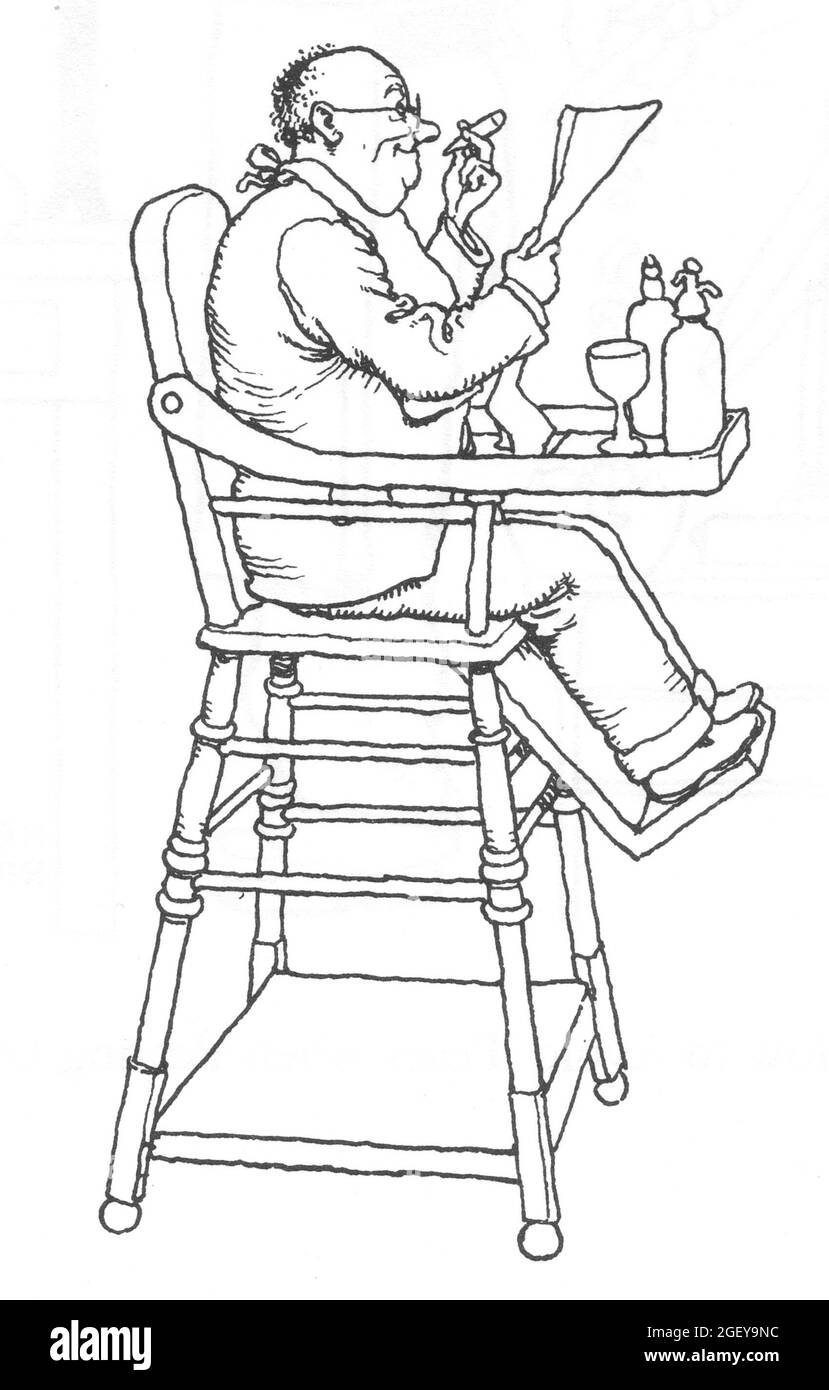Page from William Heath Robinson (18721944) Inventions Adult Baby in