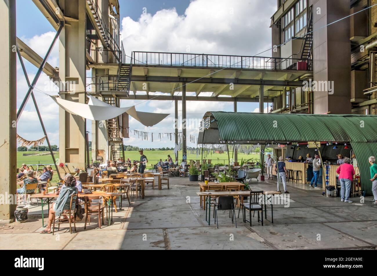 Zwolle, The Netherlands, August 4, 2021 popup restaurant in the