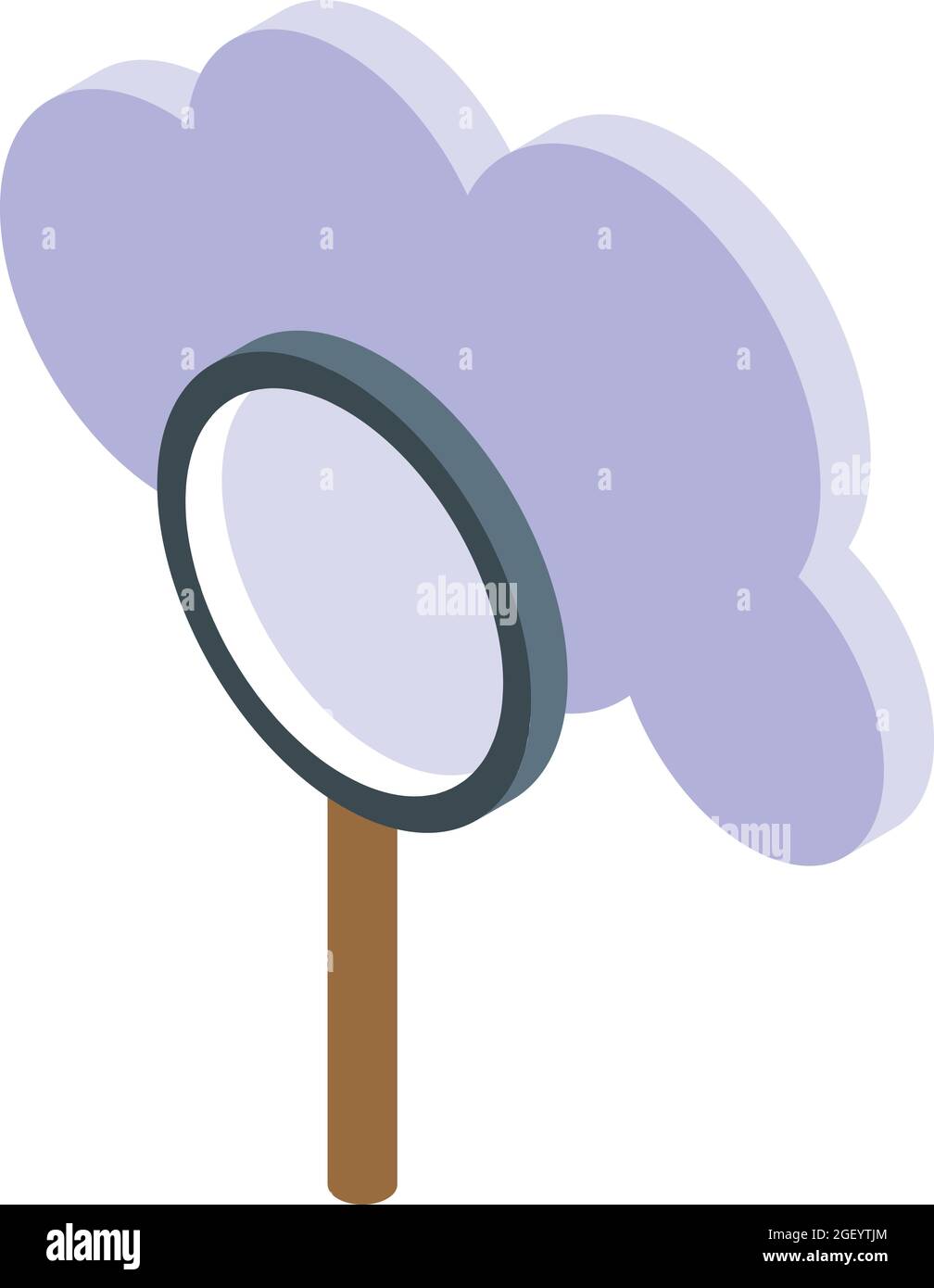 Data cloud icon isometric vector. Service server. System network Stock Vector
