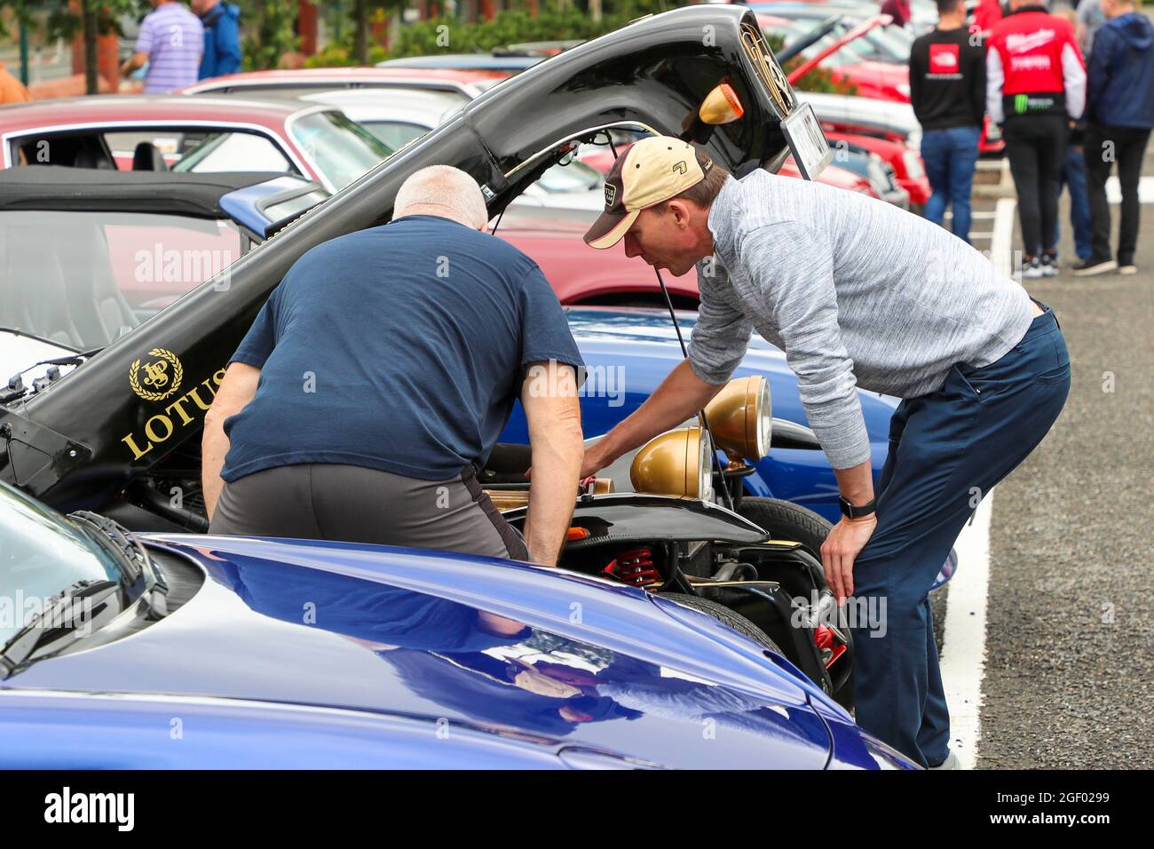 Kilmarnock, UK. 22nd Aug, 2021. Ayrshire Classic Car Club hosted a