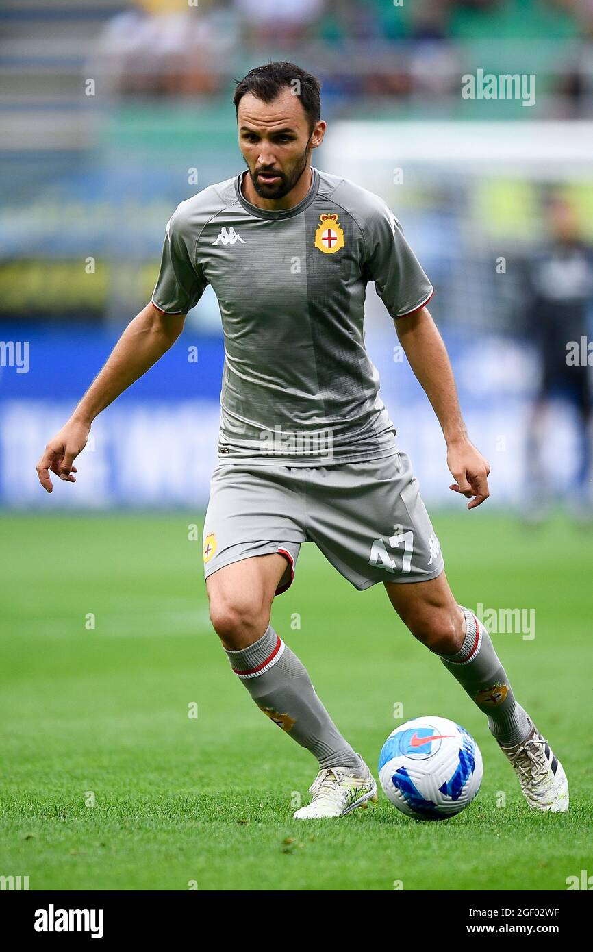 Genoa, Italy. 30 April 2022. Manolo Portanova of Genoa CFC in action during  the Serie A football match between UC Sampdoria and Genoa CFC. Credit:  Nicolò Campo/Alamy Live News Stock Photo - Alamy