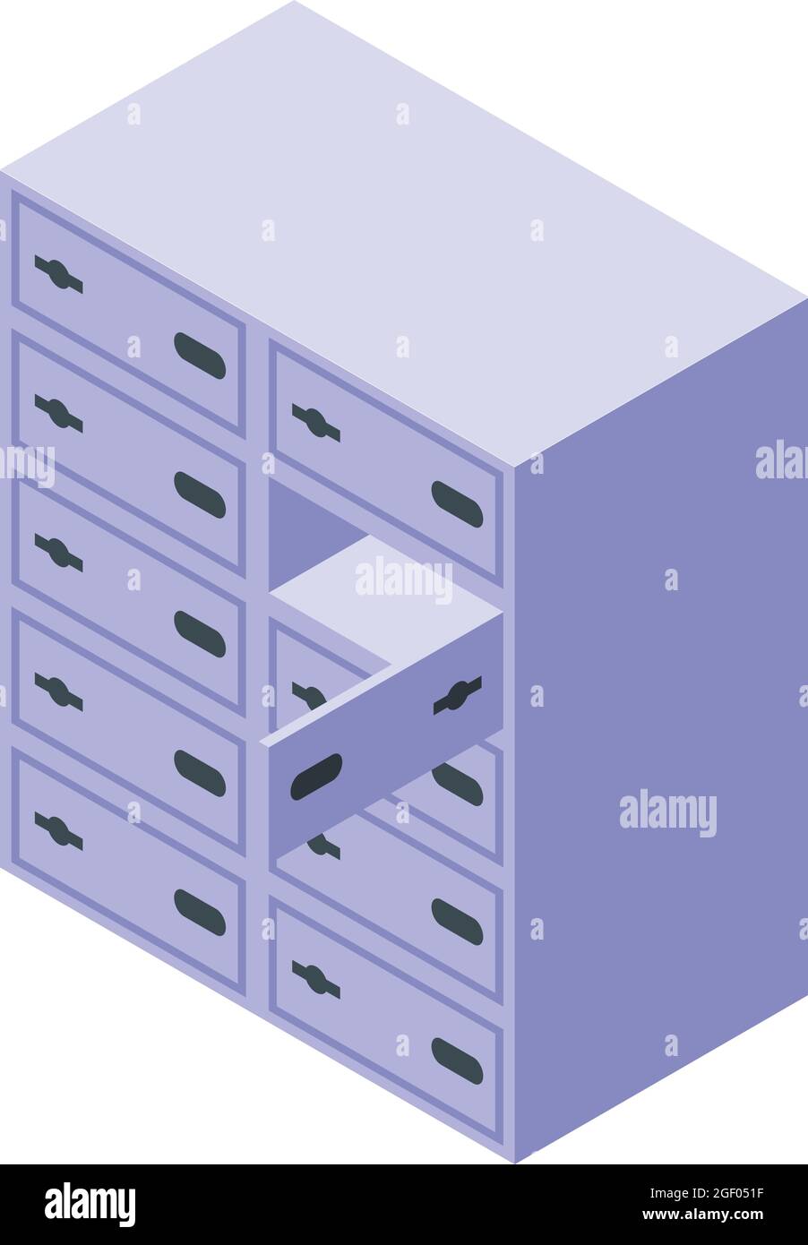 Secure locker storage icon isometric vector. Room closet. Safe security Stock Vector