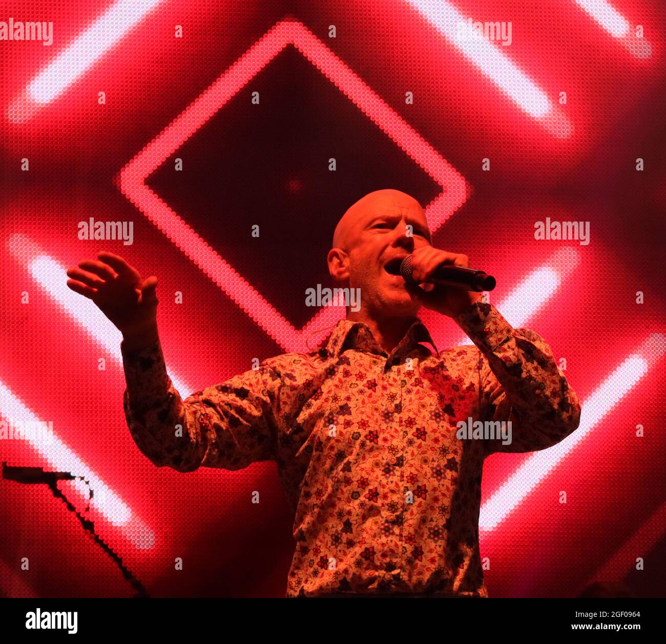 Non Exclusive: Jimmy Somerville, Rewind Festival South, Henley-On-Thames, UK, 21 August 2021, Photo by Richard Goldschmidt Stock Photo