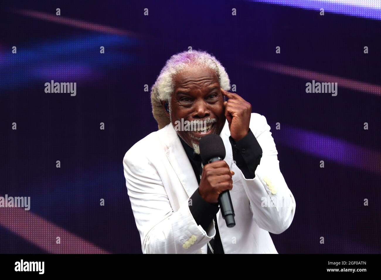 Non Exclusive: Billy Ocean, Rewind Festival South, Henley-On-Thames, UK, 21 August 2021, Photo by Richard Goldschmidt Stock Photo