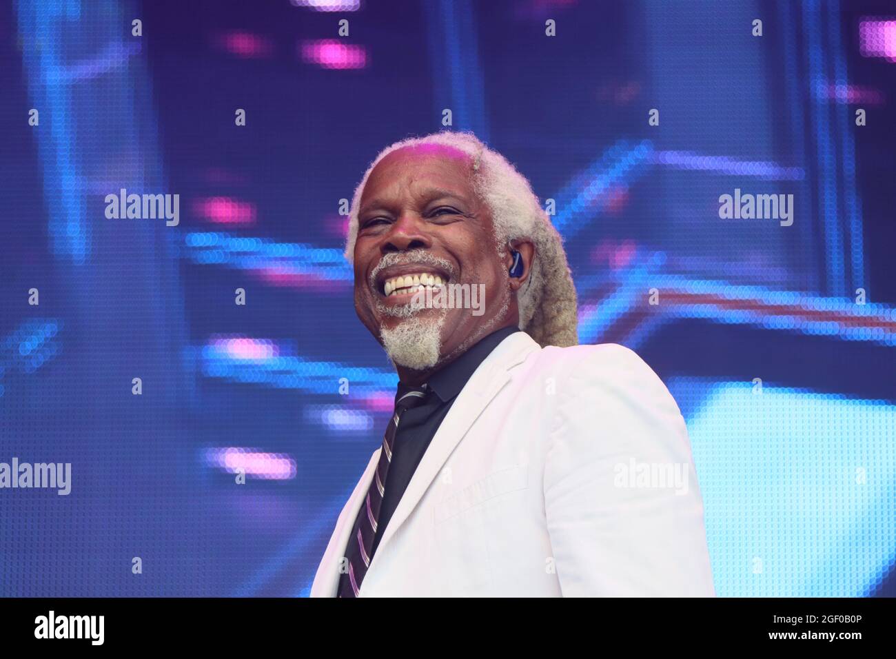 Non Exclusive: Billy Ocean, Rewind Festival South, Henley-On-Thames, UK, 21 August 2021, Photo by Richard Goldschmidt Stock Photo
