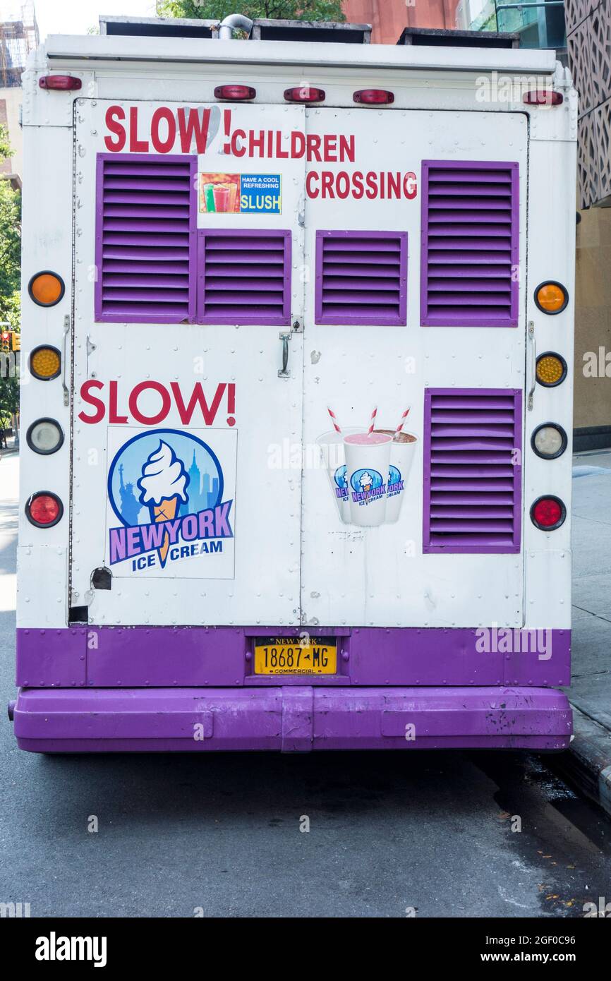 Ice cream truck in New York City, NY, USA Stock Photo Alamy