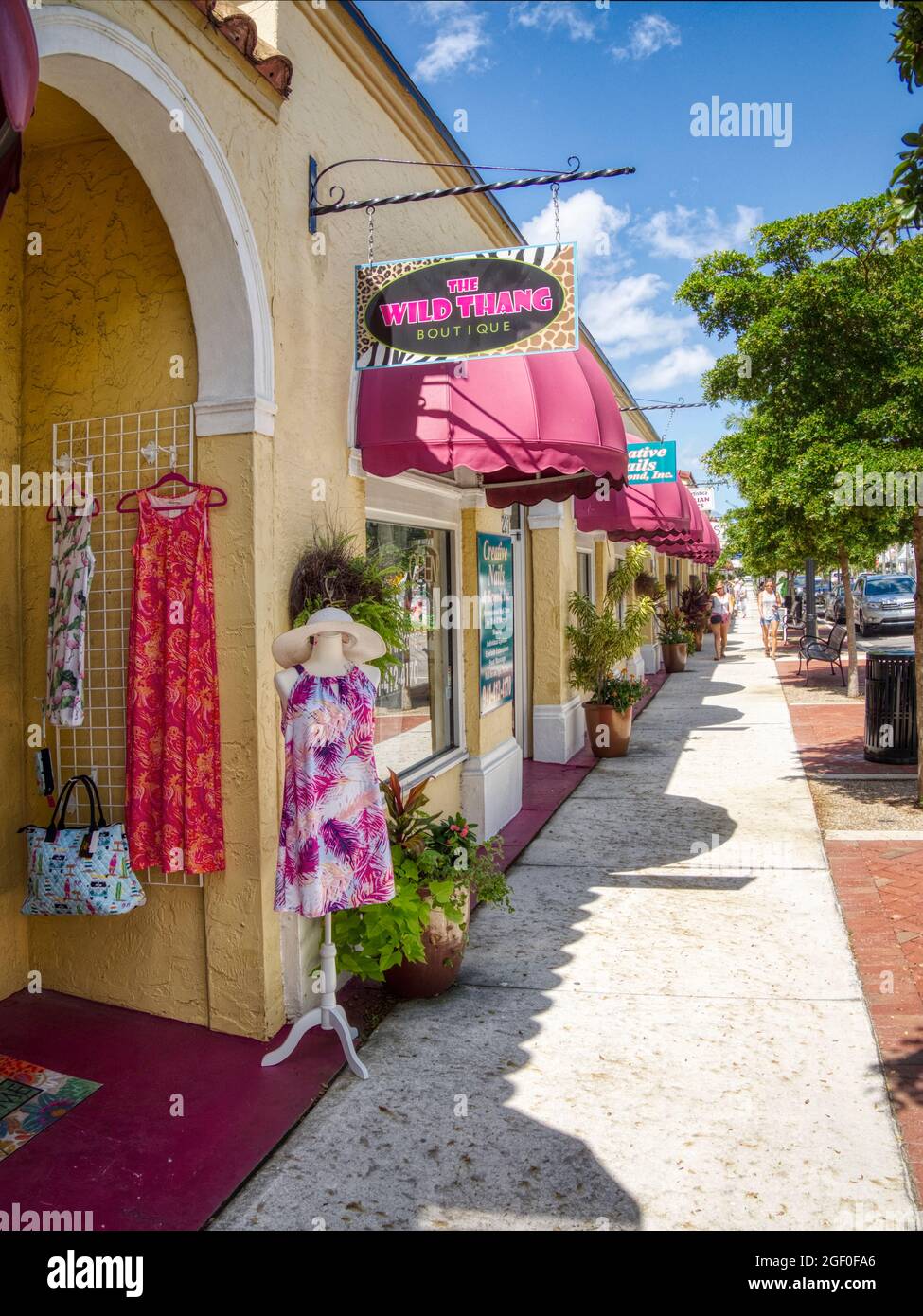 Miami Avenue in historic downtown Venice Florida USA Stock Photo Alamy