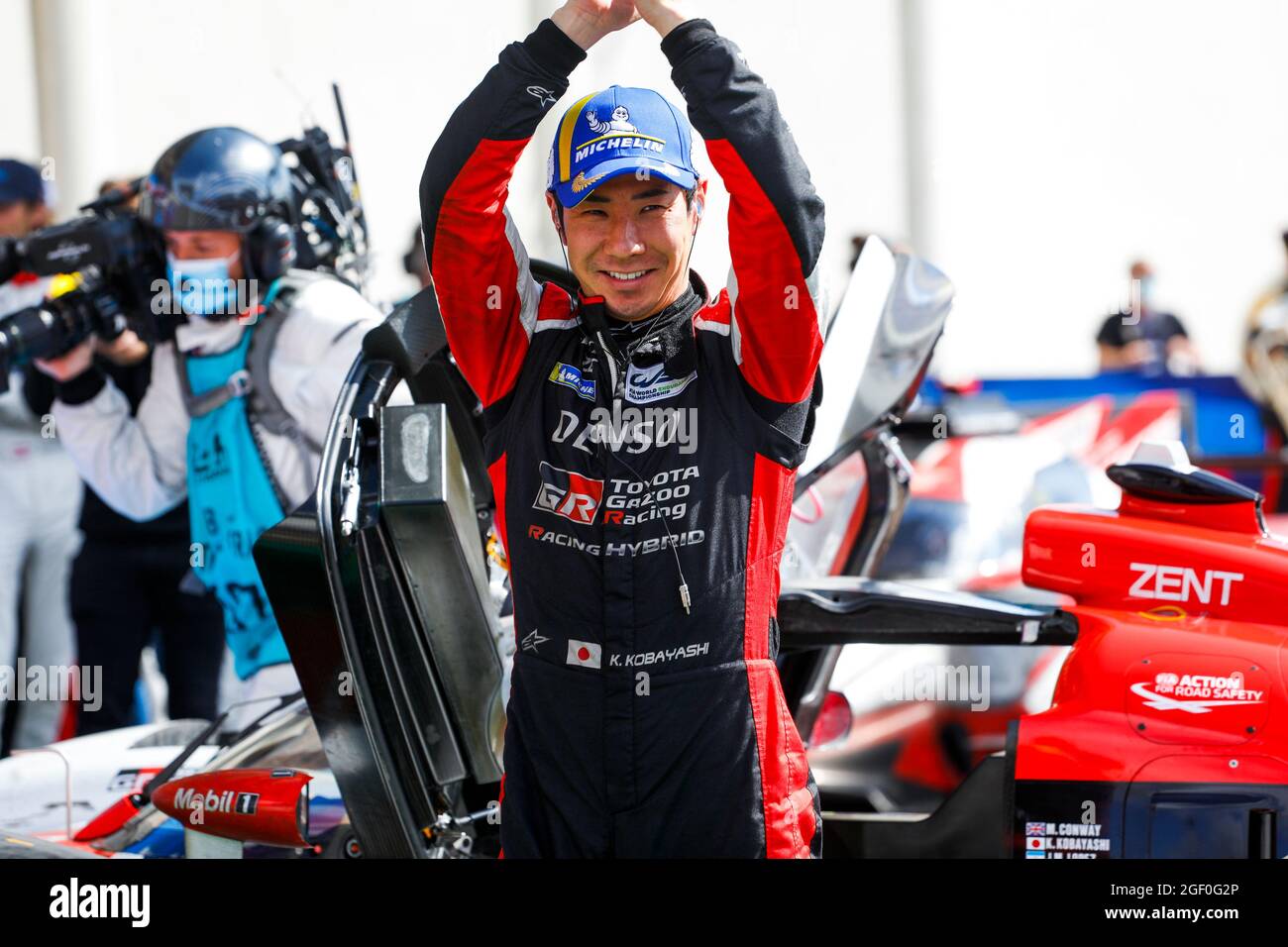 Kobayashi Kamui (jpn), Toyota Gazoo Racing, Toyota GR010 - Hybrid, portrait during the 24 Hours of Le Mans 2021, 4th round of the 2021 FIA World Endurance Championship, FIA WEC, on the Circuit de la Sarthe, from August 21 to 22, 2021 in Le Mans, France - Photo Frédéric Le Floc'h / DPPI Stock Photo