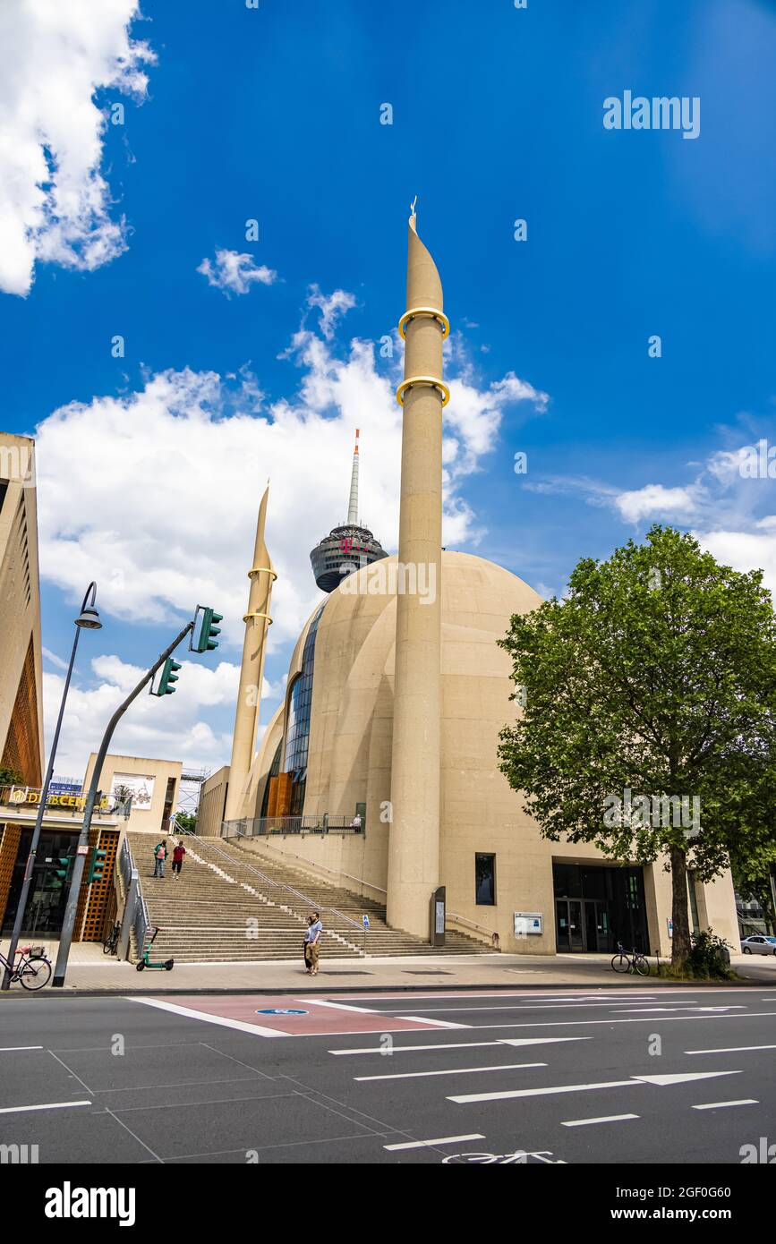 Central Mosque in Cologne CITY OF COLOGNE, GERMANY JUNE 25, 2021