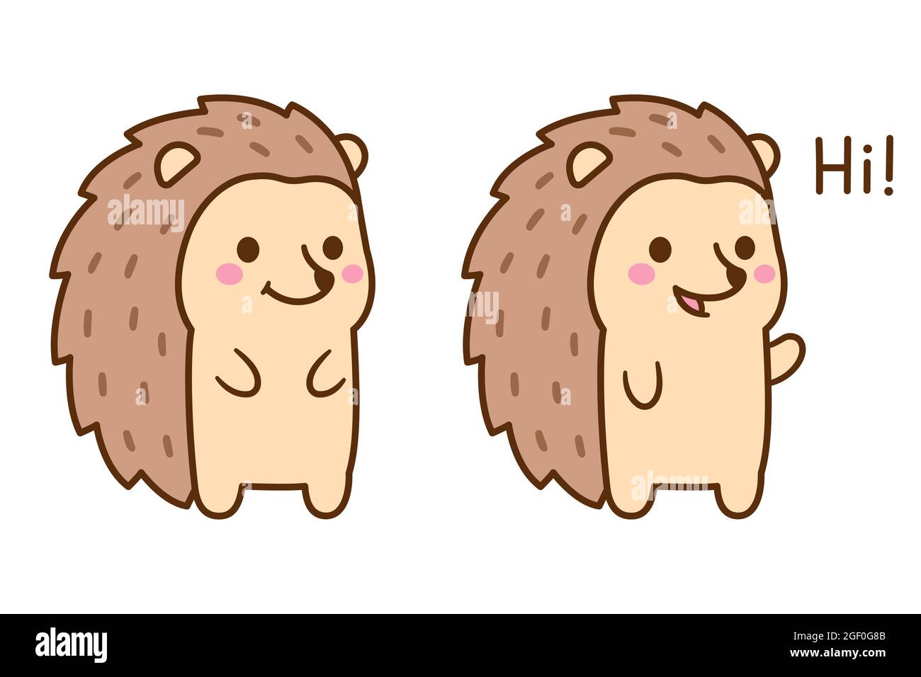 Hedgehog cartoon hi-res stock photography and images - Alamy