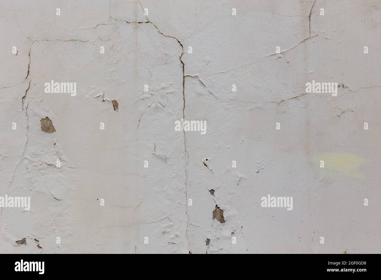 shabby white plaster texture and full frame background Stock Photo