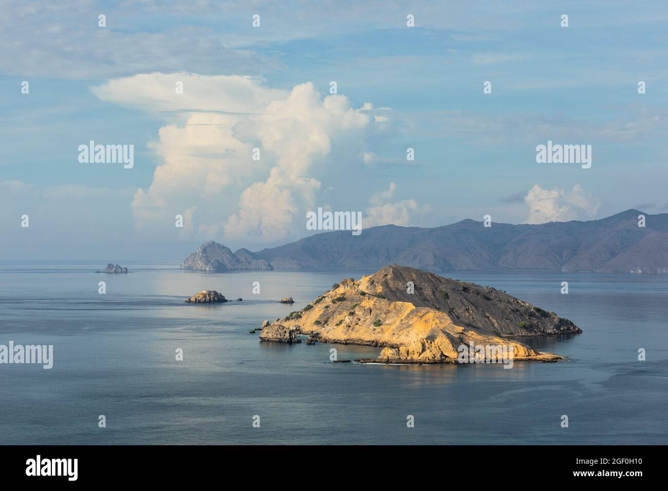 View of one of the Komodo islands Stock Photo