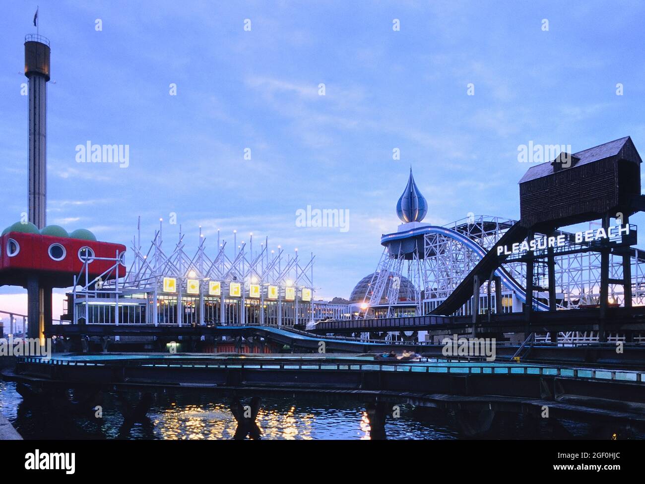 Blackpool Pleasure Beach, Blackpool, Lancashire, England, UK. Circa 1988 Stock Photo