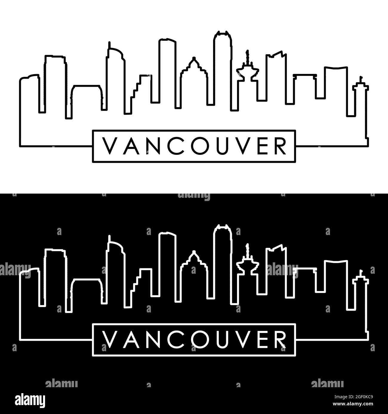 Canada place and downtown skyline Stock Vector Images - Alamy