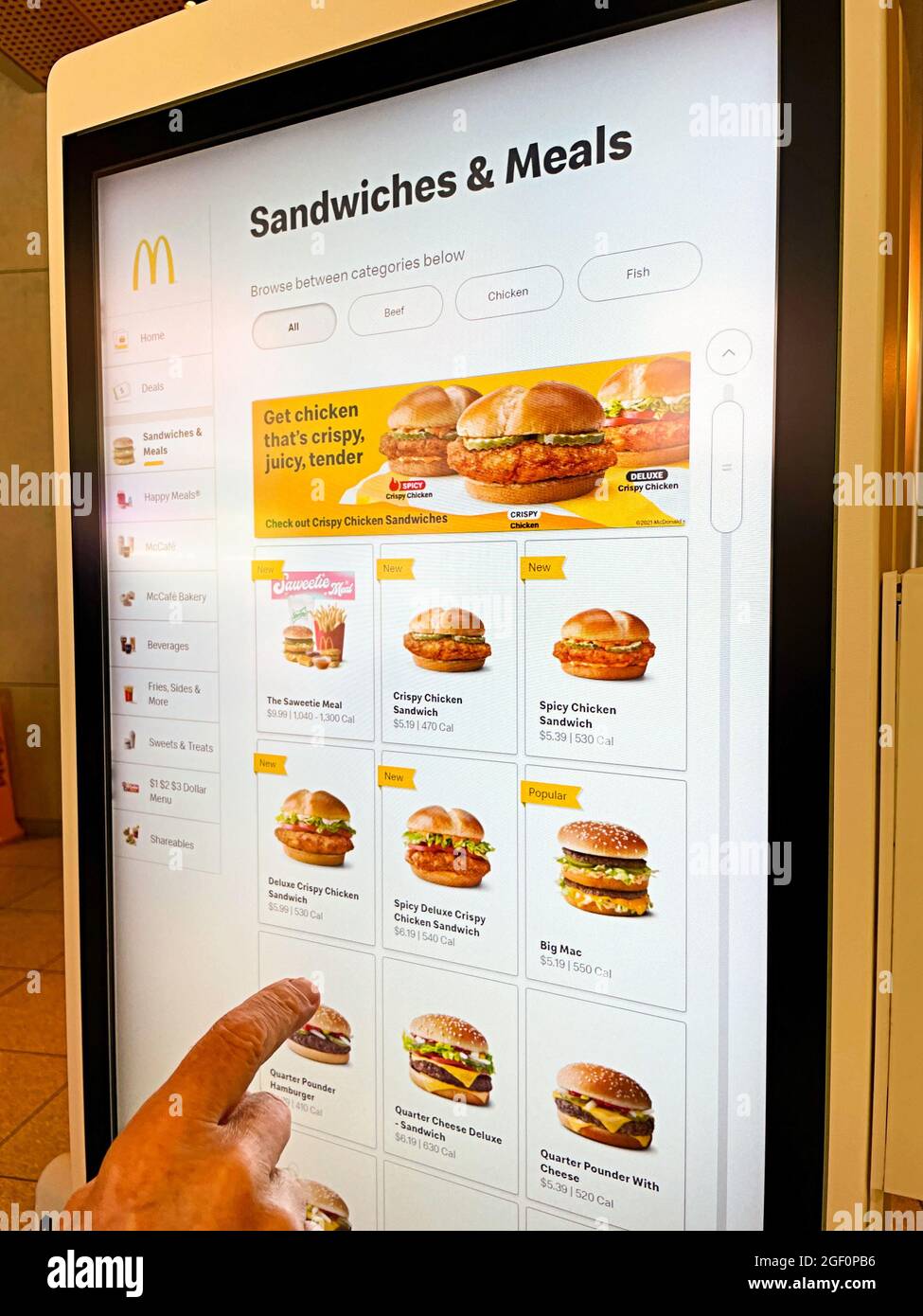 Mcdonalds menu hi res stock photography and images Alamy