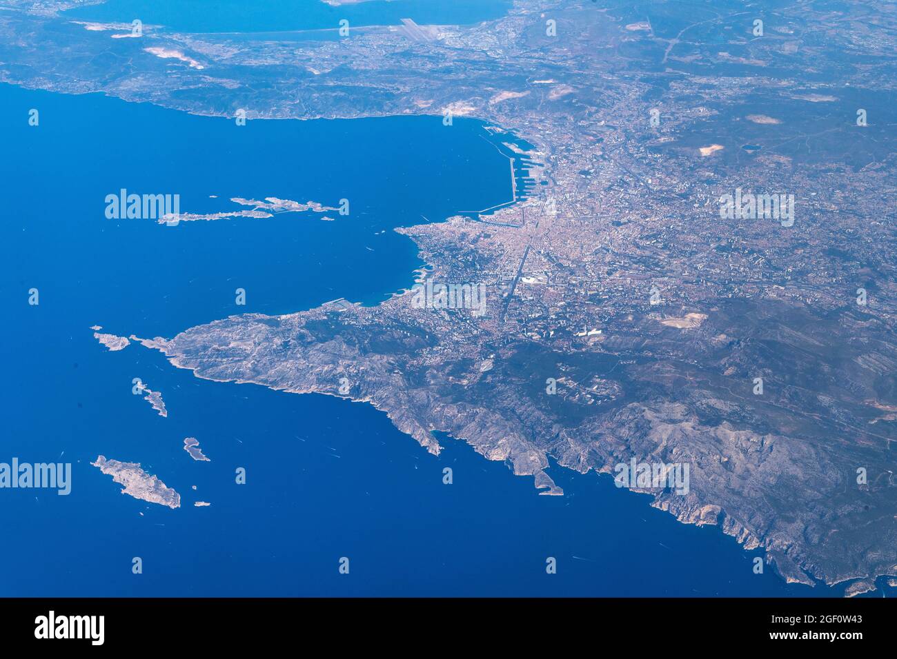 Aerial view of Marseille, Provence, France Stock Photo