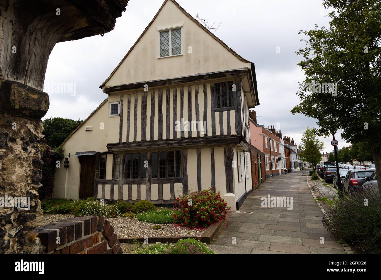 Old Tudor houses of Faversham. Stock Photo