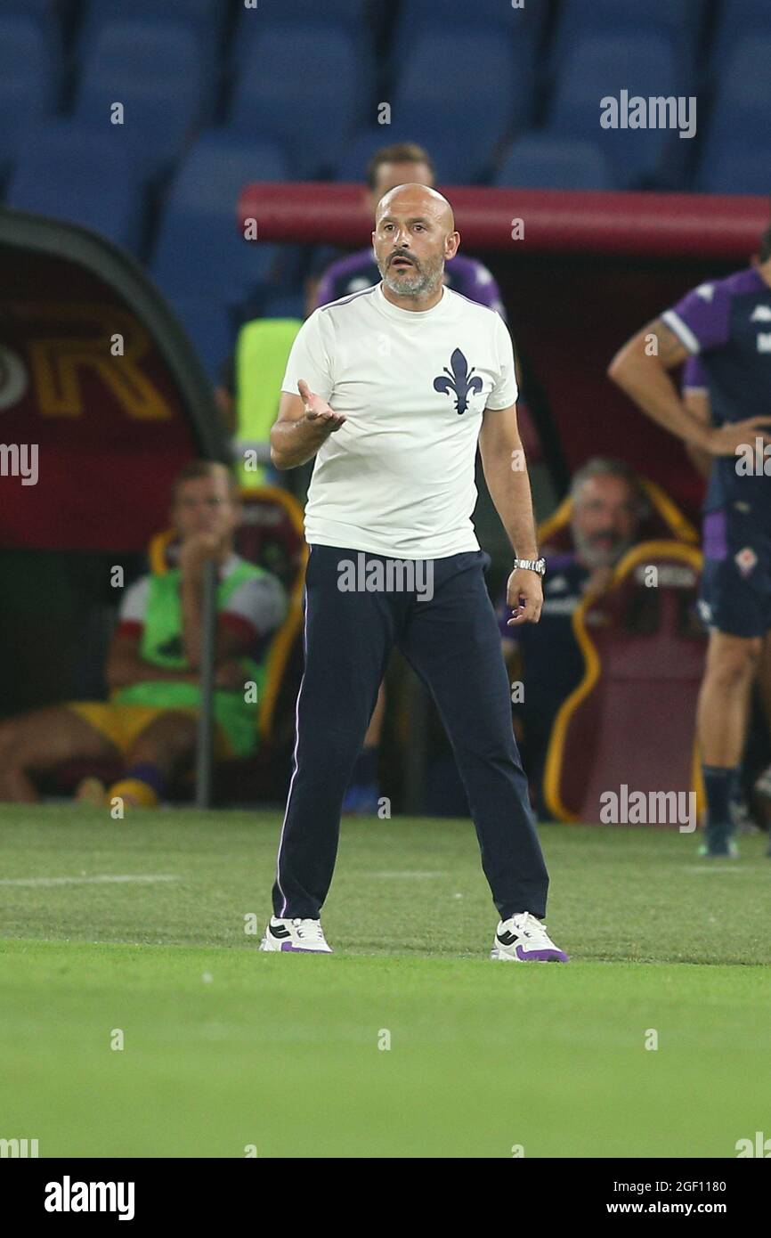 Rome, Italy. 22nd Aug, 2021. ROME, Italy - 22.08.2021: ITALIANO in action during the Italian Serie A football match between AS ROMA VS FIORENTINA at Olympic stadium in Rome on August 22th, 2021. Credit: Independent Photo Agency/Alamy Live News Stock Photo