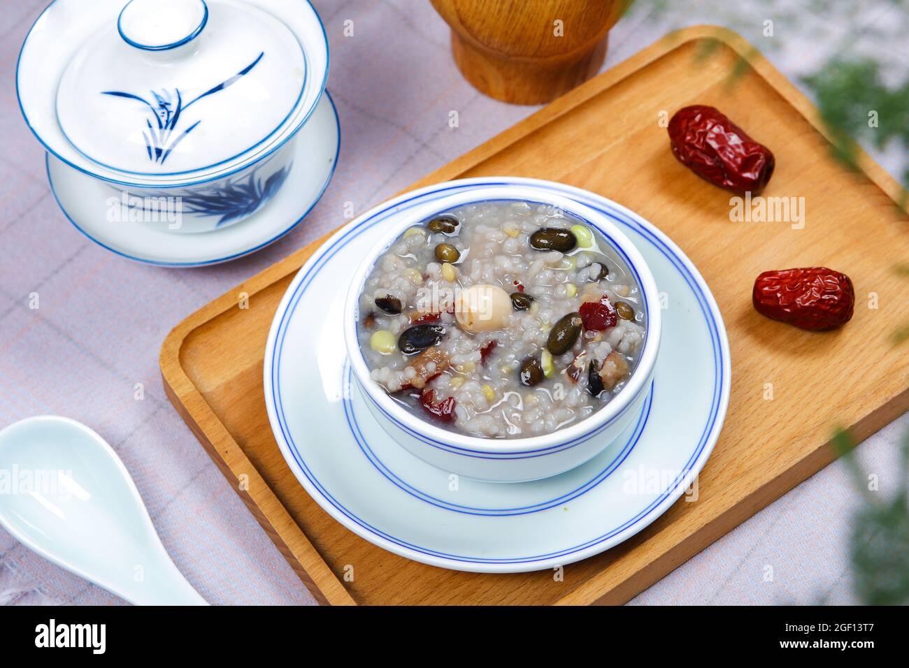 Black bean porridge Stock Photo Alamy