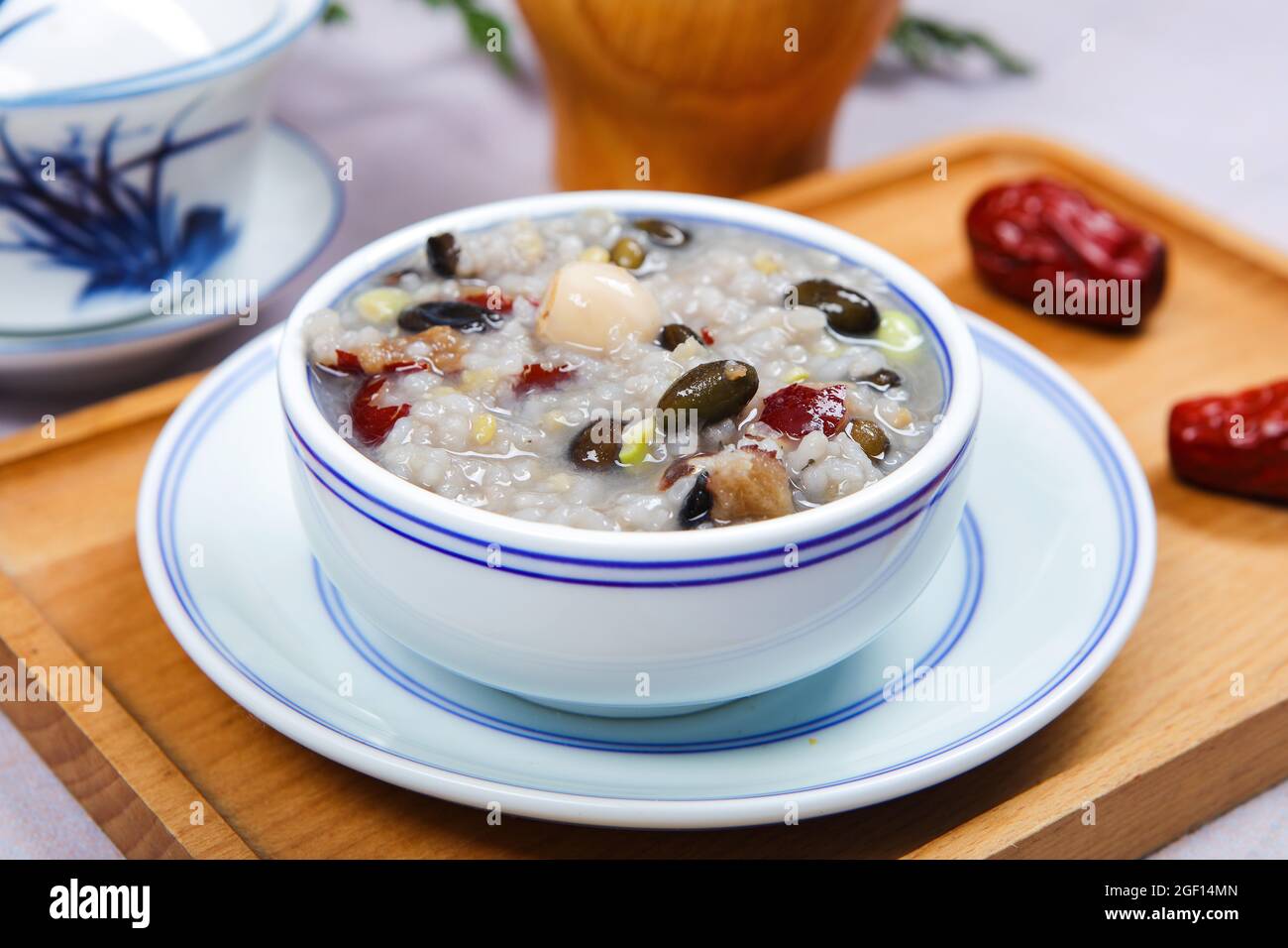 Black bean porridge Stock Photo Alamy