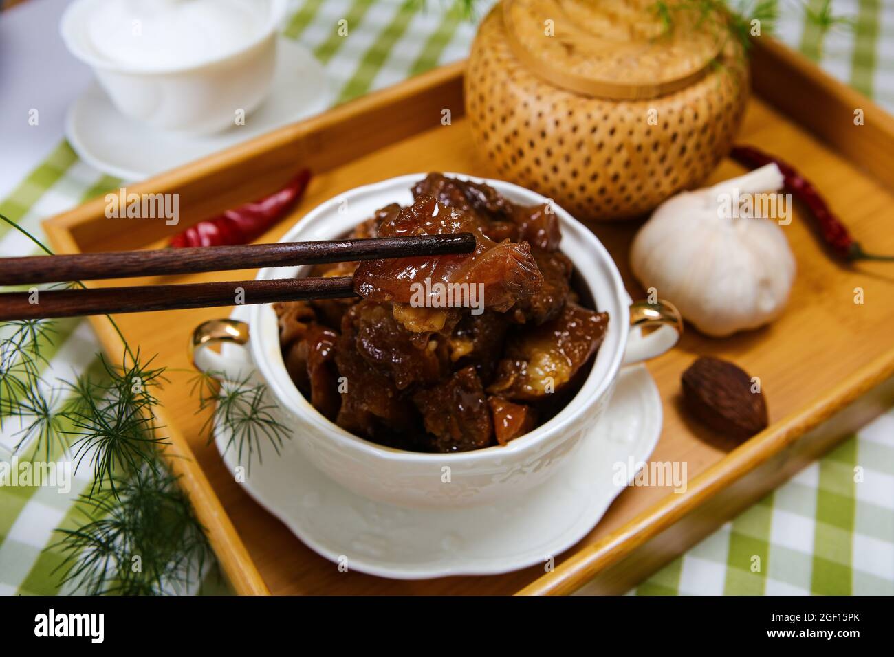 Braise in soy sauce beef brisket Stock Photo Alamy