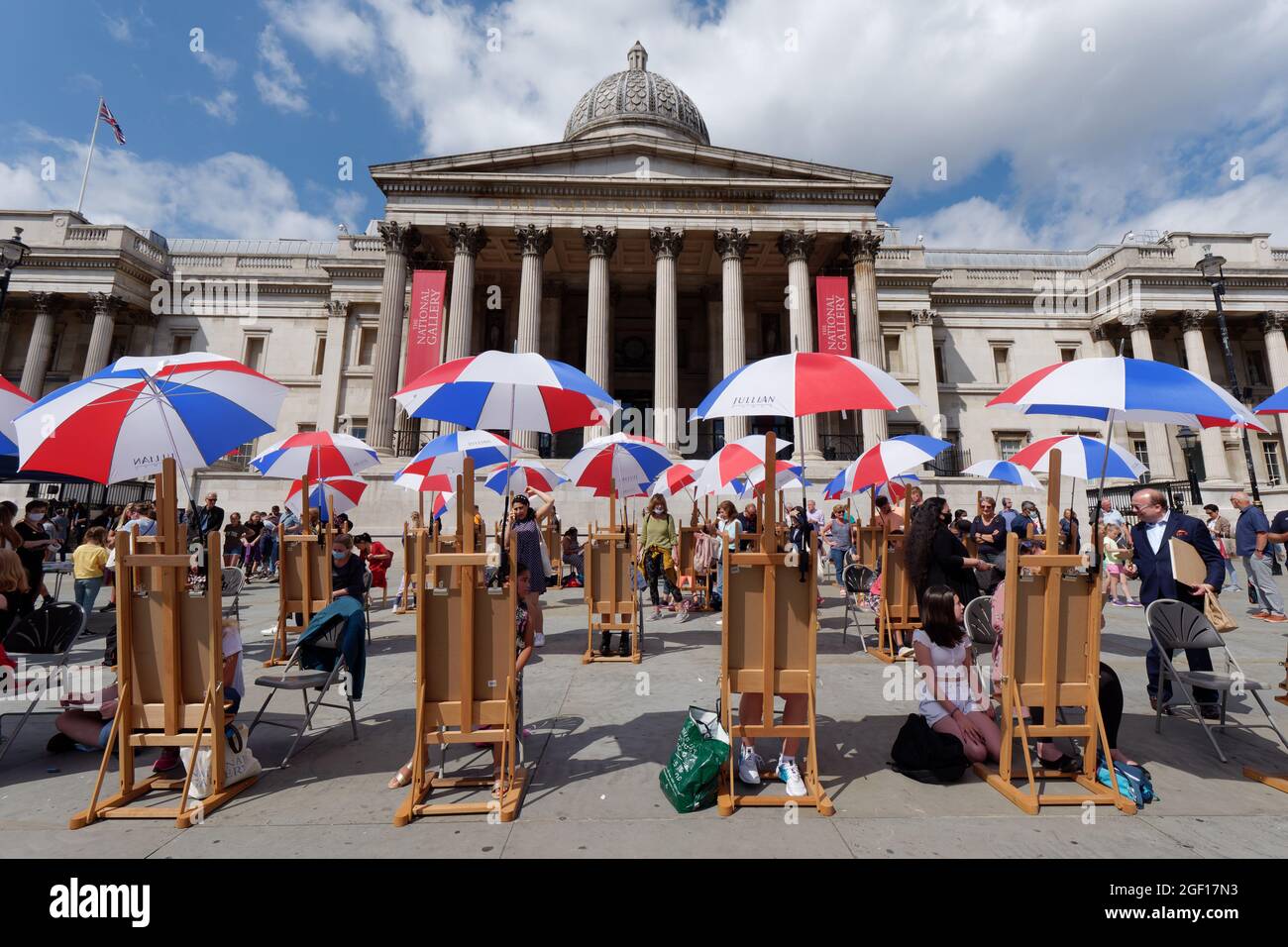 National Gallery Sketch on the Square festival in Trafalgar Square