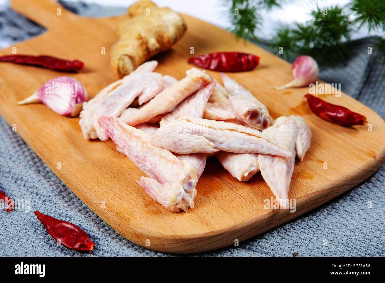 Chicken wing tip Stock Photo Alamy