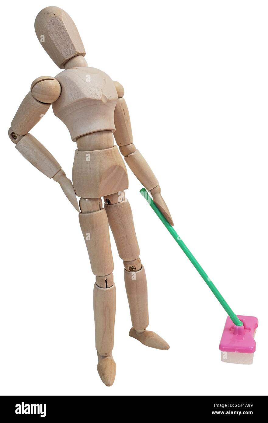 Getting a sore back from mopping the floor Stock Photo Alamy