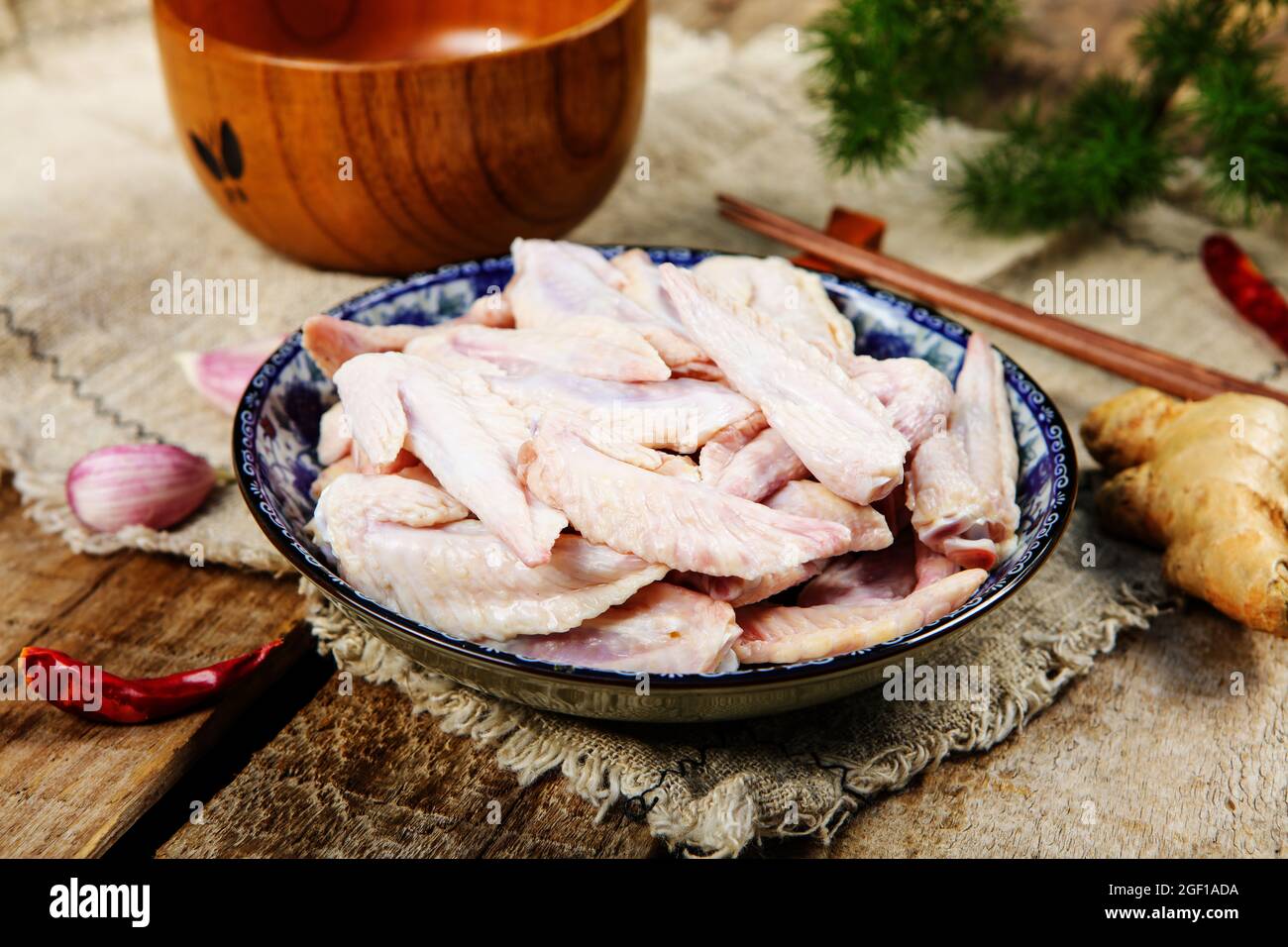 Chicken wing tip Stock Photo Alamy