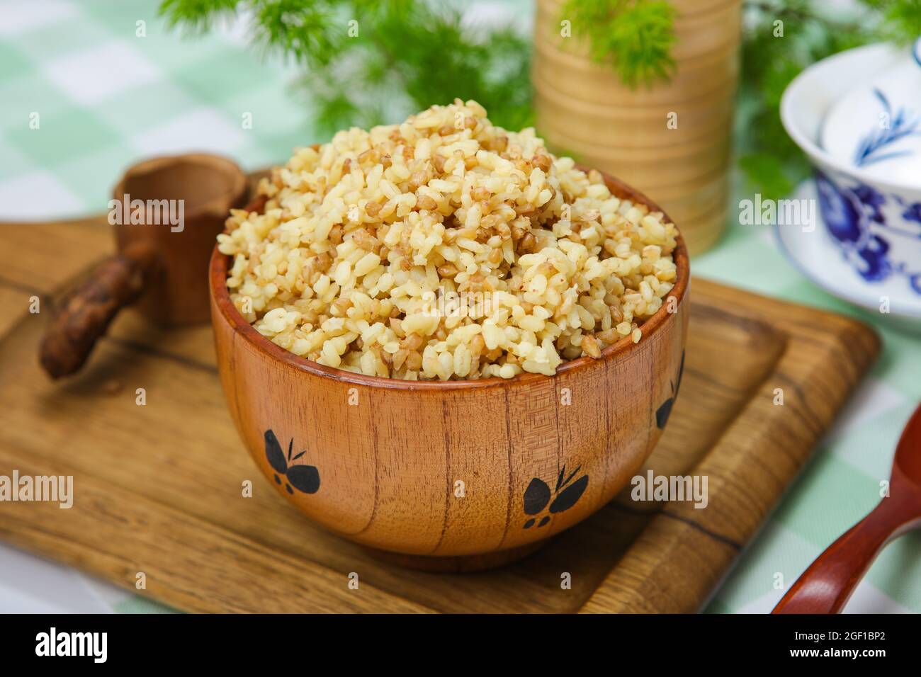 Buckwheat rice Stock Photo Alamy