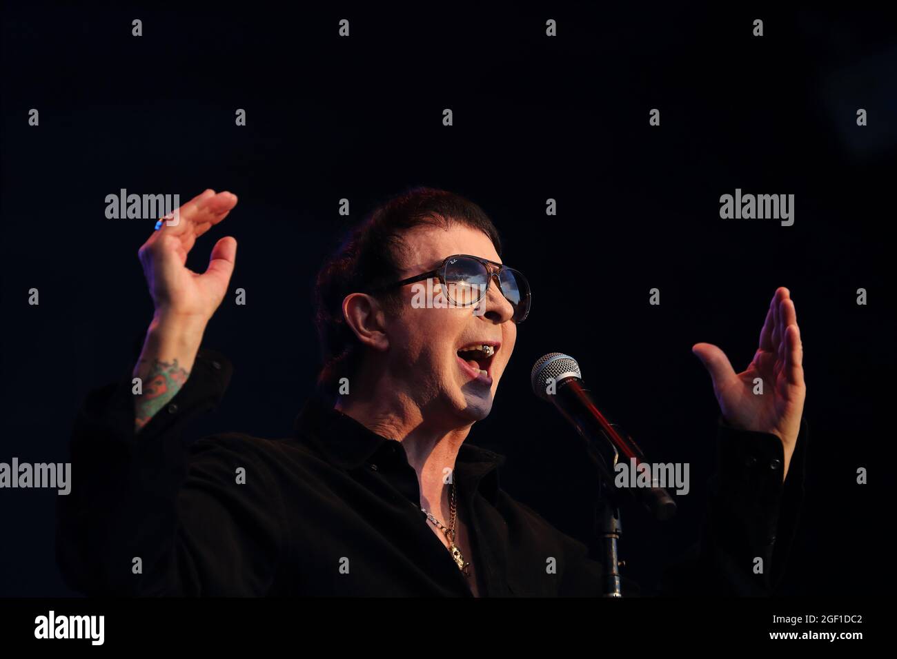 Henley-on-Thames, UK. 22nd Aug, 2021. Fans enjoy 1980's music at the Rewind South Music Festival in Henley-on-Thames with stars like Marc Almond, Bananarama, the Christians, Limahl and others. Credit: Uwe Deffner/Alamy Live News Stock Photo