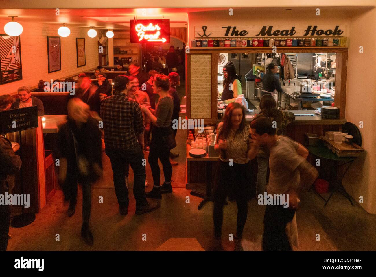 Threes restaurant bar in Gowanus Brooklyn NYC Stock Photo Alamy