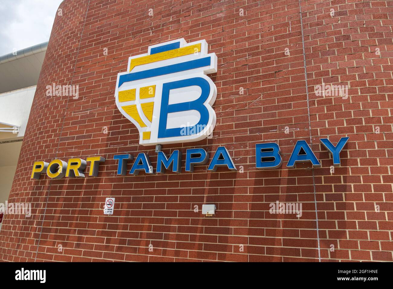Sign outside of Port Tampa Bay - Tampa, Florida, USA Stock Photo