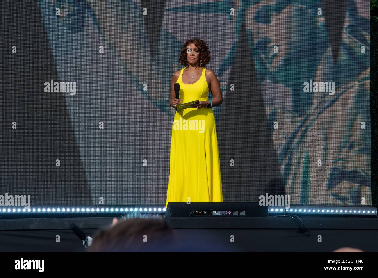 NEW YORK, NY AUGUST 21 speaks during "We Love NYC The