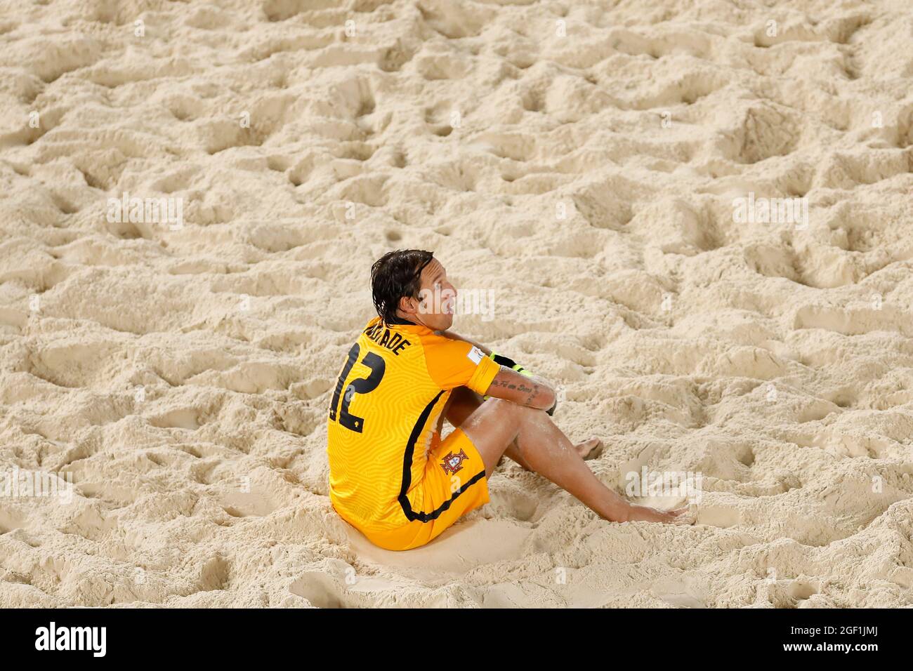 Moscow, Russia. 22nd August 2021; Luzhniki Stadium, Moscow, Russia: FIFA World Cup Beach Football tournament; Elinton Andrade from Portugal, during the match between Portugal and Senegal, in the 2nd round of Group D Credit: Action Plus Sports Images/Alamy Live News Stock Photo