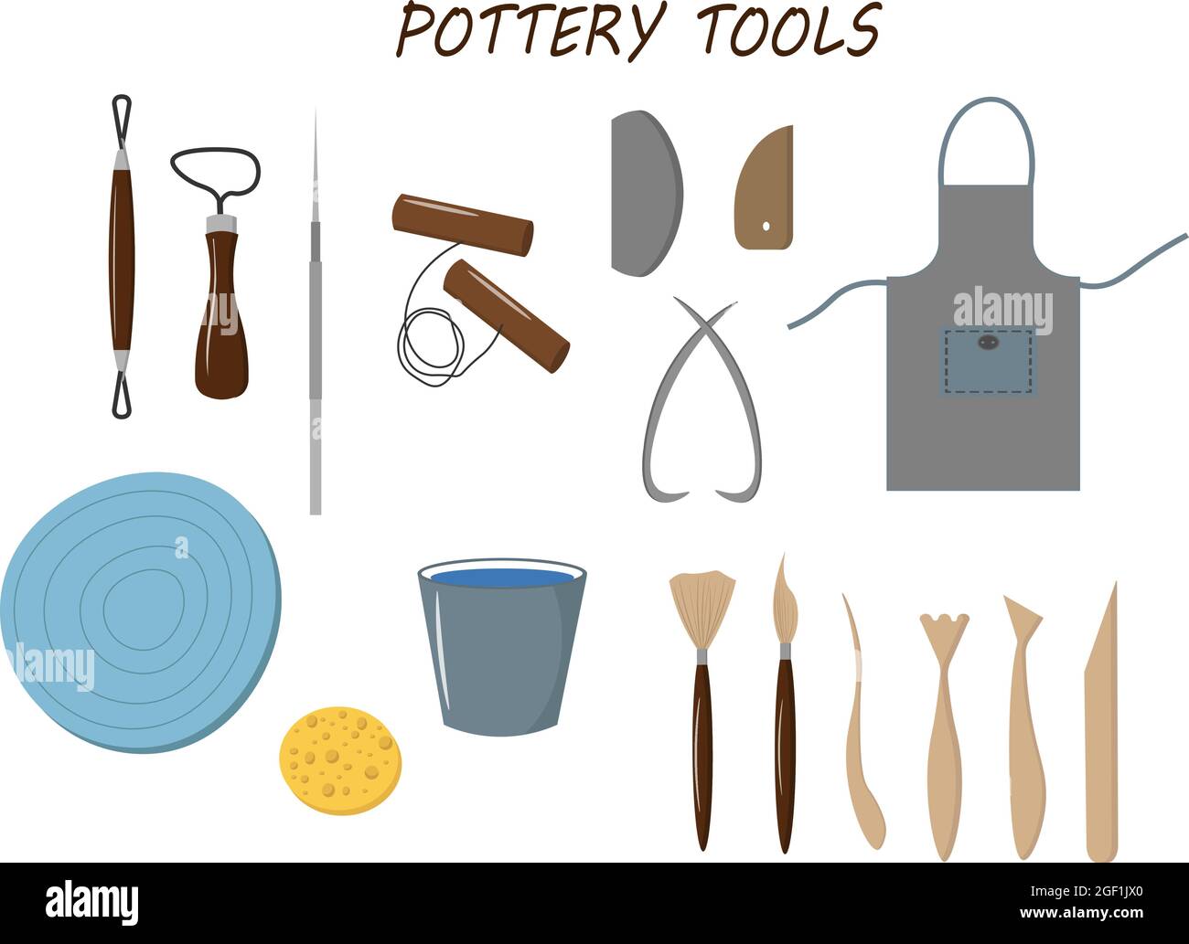 Pottery tools set. Vector illustration Stock Vector Image & Art Alamy