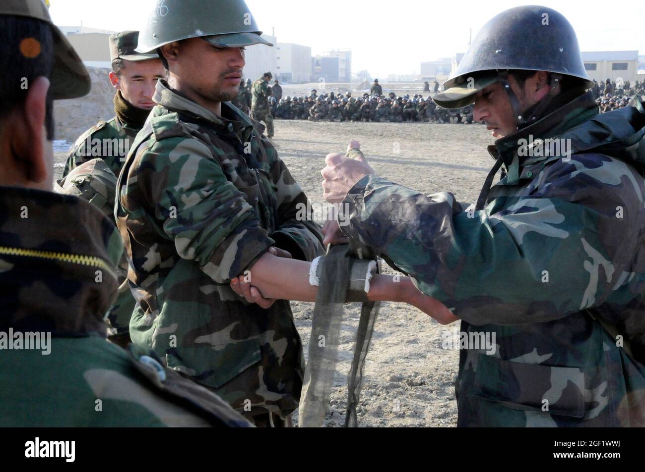 Afghan National Army Trainees Demonstrate Their First Aid Knowledge ...