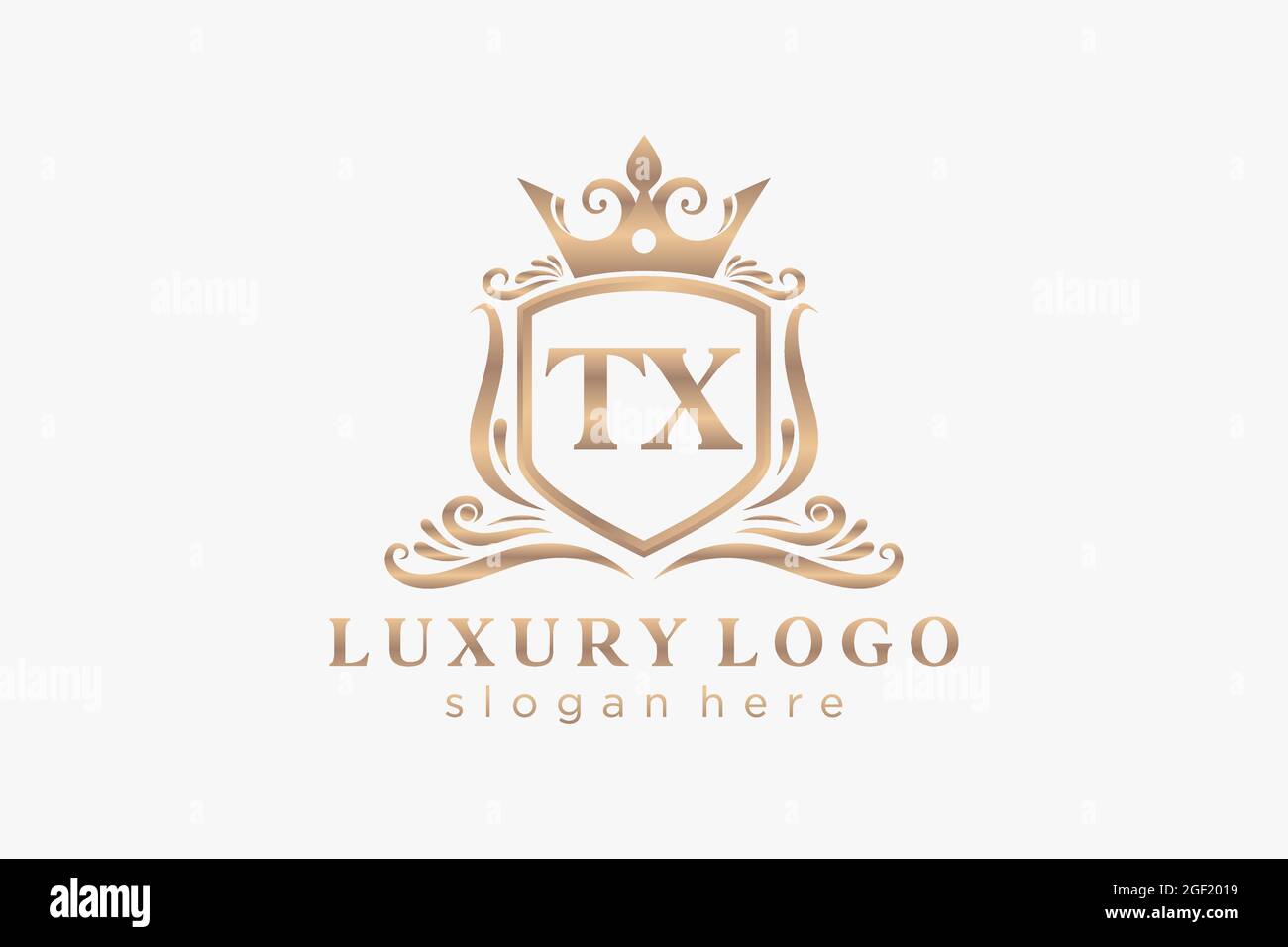 TX Letter Royal Luxury Logo template in vector art for Restaurant ...