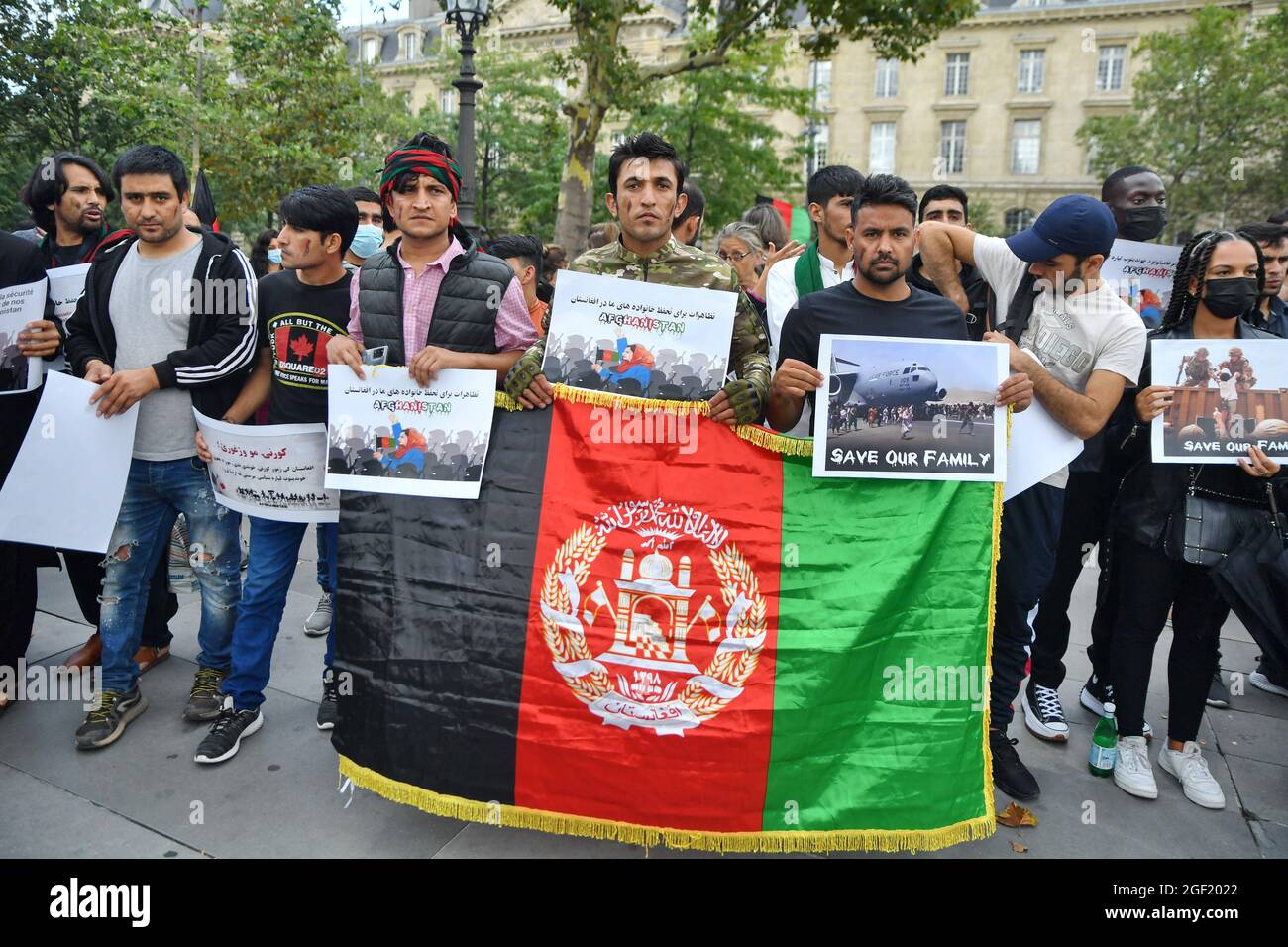 Rally in support for Afghanistan following the take over of the country ...