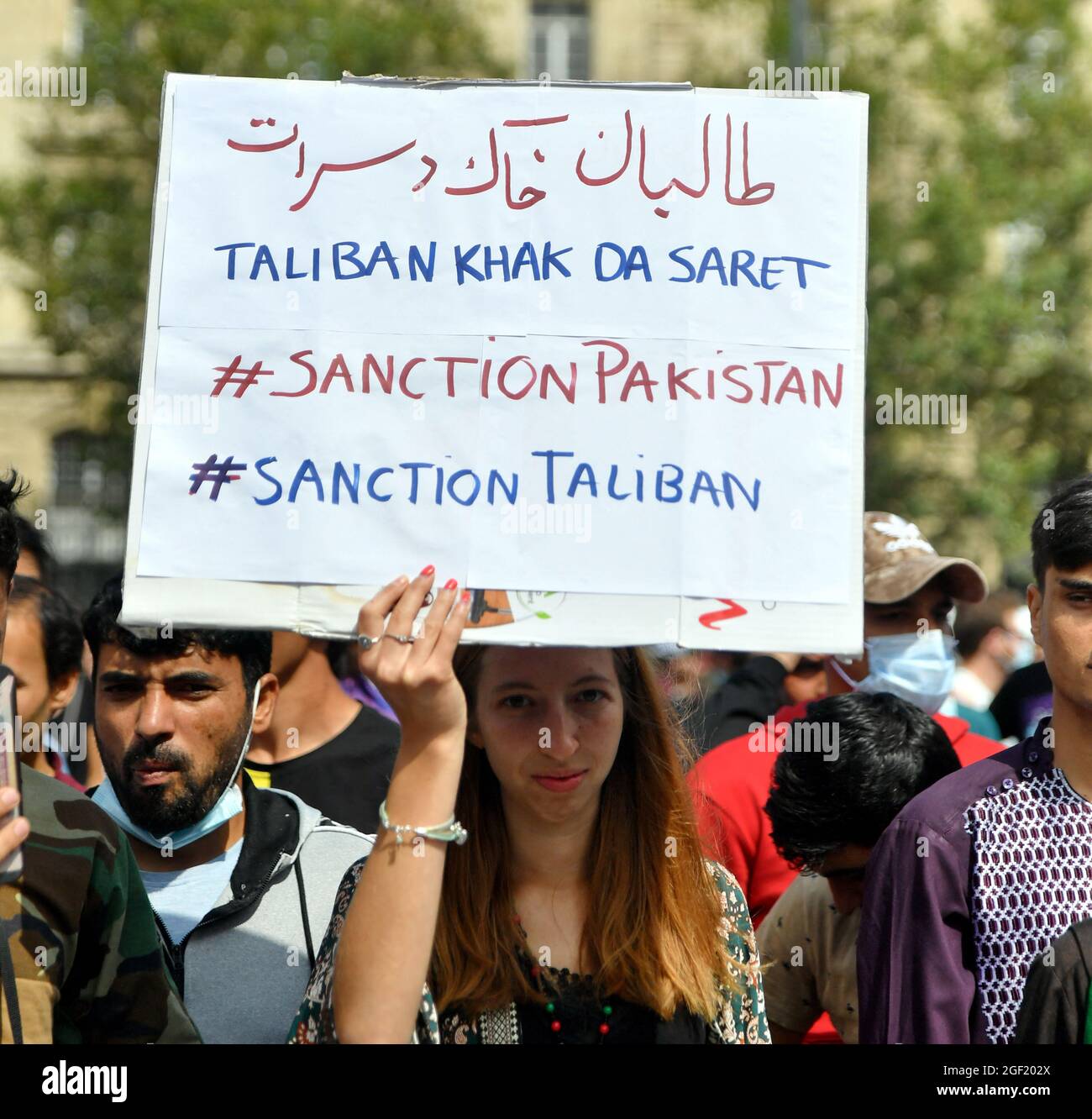 Rally in support for Afghanistan following the take over of the country ...
