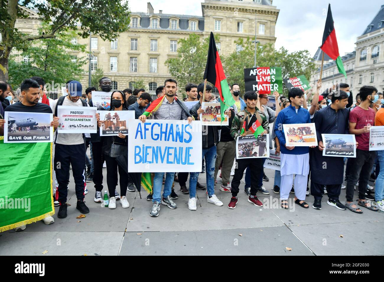 Rally in support for Afghanistan following the take over of the country ...