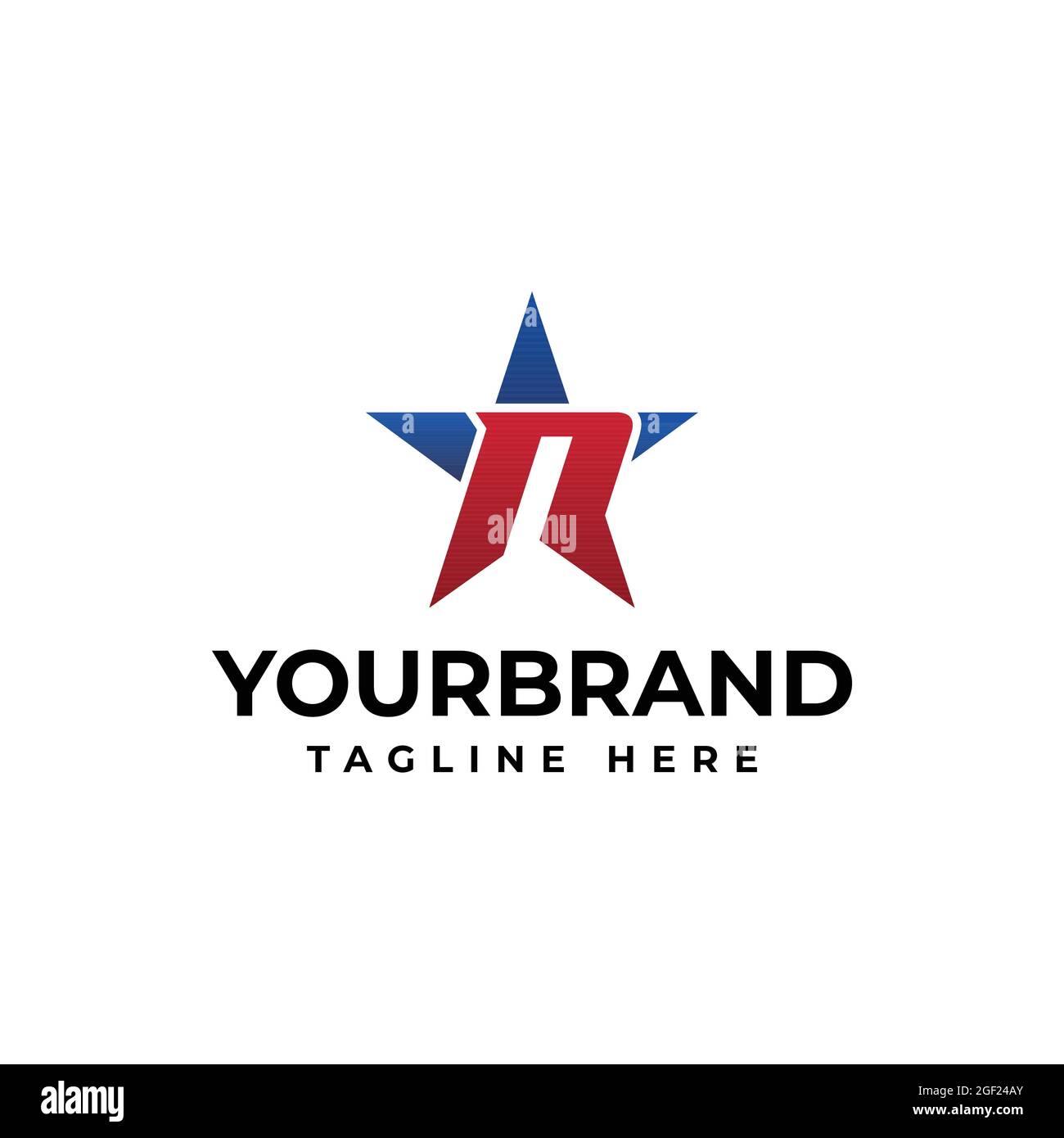 Vector logo template with letter N with star elements. star logo design ...