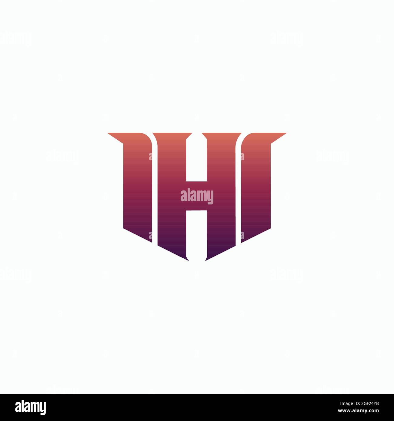 H Gaming Esport Logo Design Template Inspiration on a white background.  e-sport letter logo design concept template Stock Vector Image & Art - Alamy