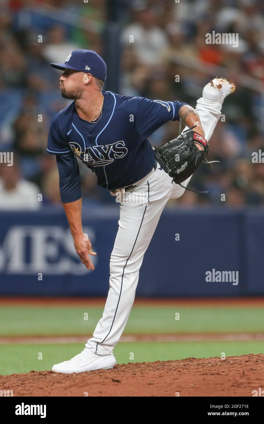 St. Petersburg, FL. USA; Tampa Bay Rays relief pitcher Shawn Armstrong