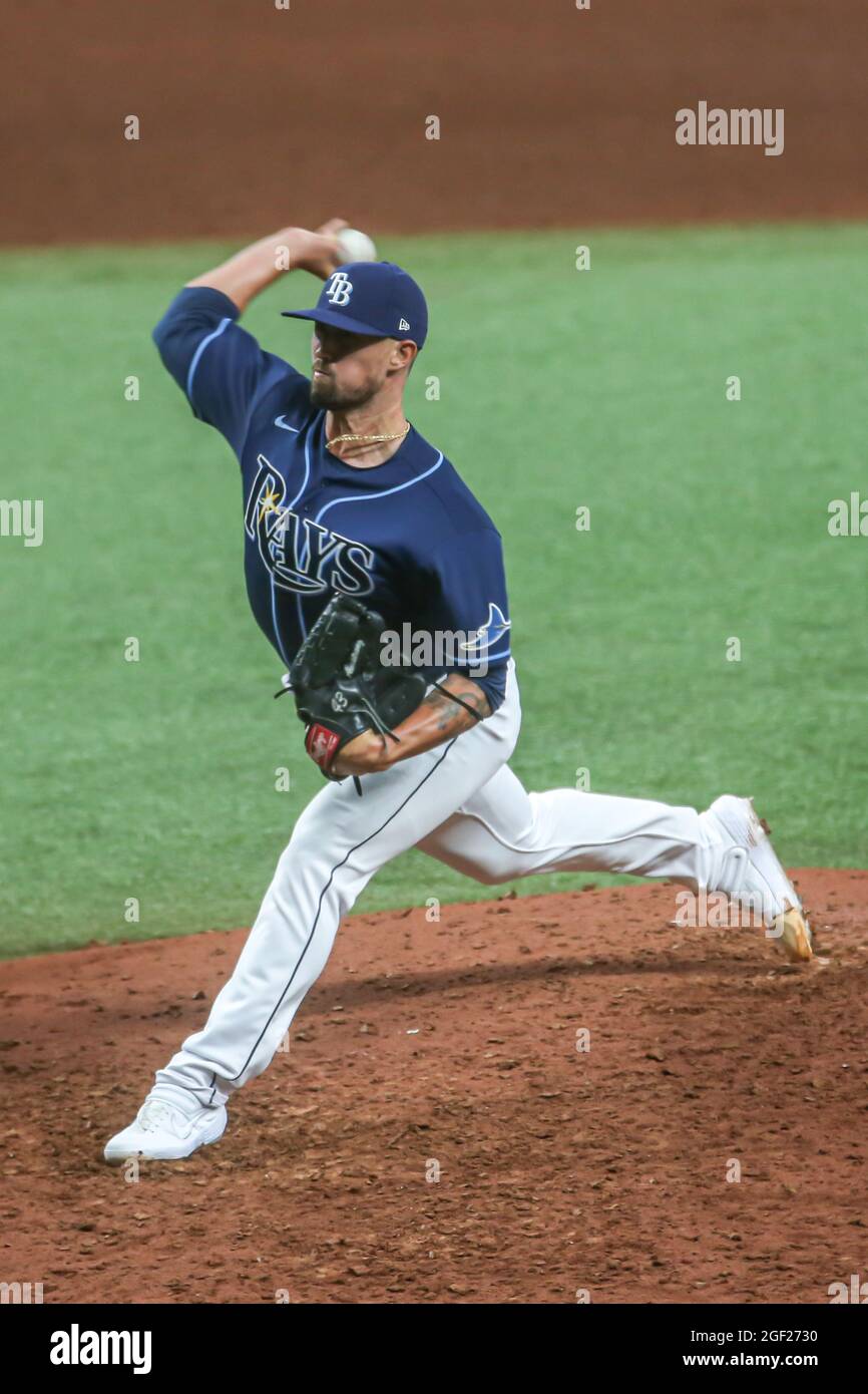 St. Petersburg, FL. USA; Tampa Bay Rays relief pitcher Shawn Armstrong